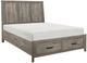 Mazin Furniture Bainbridge Gray Queen Platform Bed-1