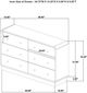 Coaster® Cavelle 5-Piece Black Youth Twin Upholstered Panel Bedroom Set-3
