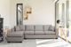 Canapé sectionnel large avec chaise longue à orientation gauche de Direct Upholstery Megati - Trench-1