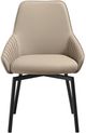 Armen Living Shilo 2-Piece Champagne Faux Dining Chair Set-1