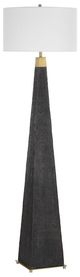 Uttermost® Lathey Black Floor Lamp-0