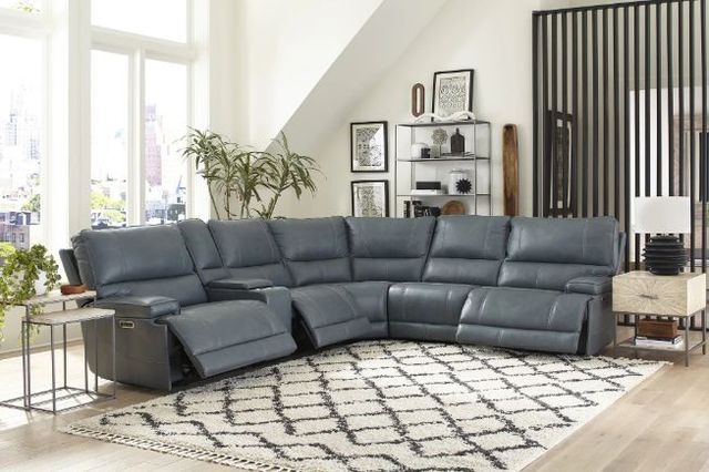 Parker House® Whitman 6-Piece Verona Azure Power Reclining Modular Sectional-2