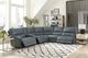 Parker House® Whitman 6-Piece Verona Azure Power Reclining Modular Sectional-2