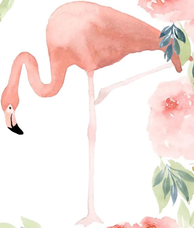 Classy Art Floral Flamingo I by Lucille Price Wall Art-1