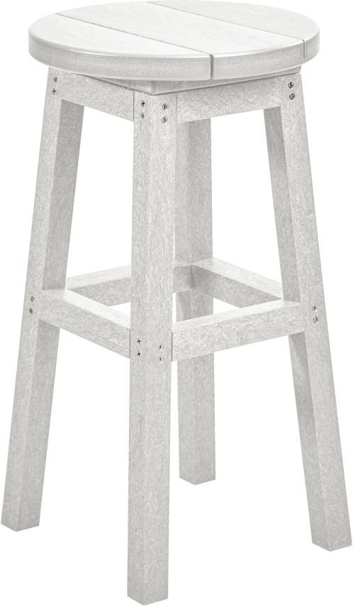 C R Plastics Generation Line  White Counter Stool-0