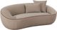 TOV Furniture Jenny Taupe Faux Mohair Loveseat-0