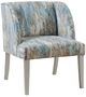 Olliix by Madison Park Delilah Grey/Blue Wingback Accent Lounge Chair-1