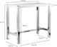Moe's Home Collection Riva White Bar Table with Stainless Steel Base-3