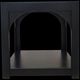 Elements International Luna Black End Table-0