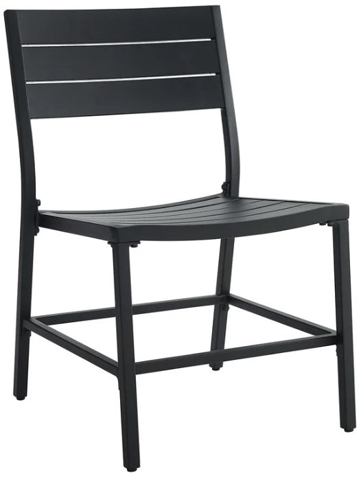 Linon Alora 7-Piece Black Aluminum Outdoor Dining Set-1