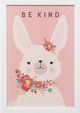 Stylecraft Kind Bunny Beige/White Wall Art-0