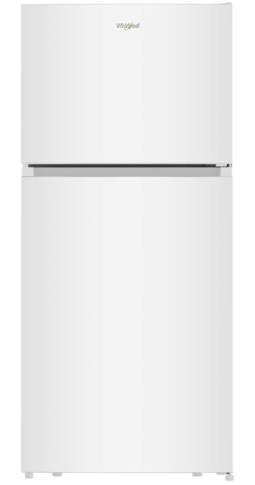 Whirlpool® 30” 18.2 Cu. Ft. White Any-Room-Ready Top Freezer Refrigerator-0