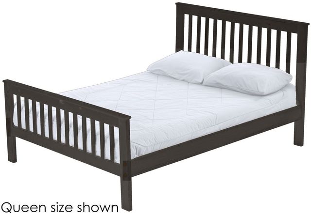 Crate Designs™ Furniture Espresso Queen Mission Bed-0