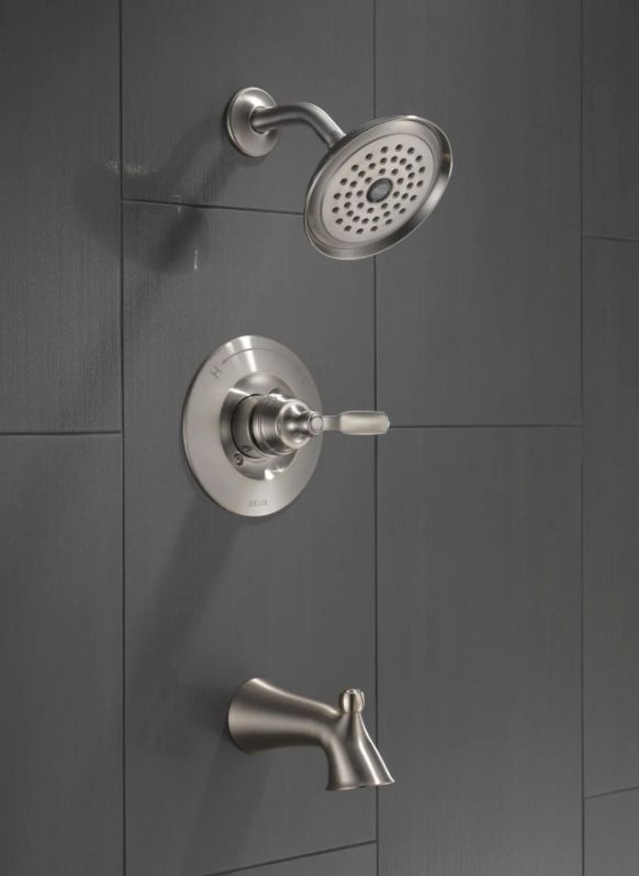 Delta Woodhurst® Stainless Tub/Shower Trim-3