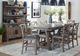 Parker House® Lodge 10-Piece Siltstone Counter Table Set with Display Hutch-0