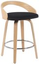 Armen Living Sonia Black/Oak Counter Stool-0
