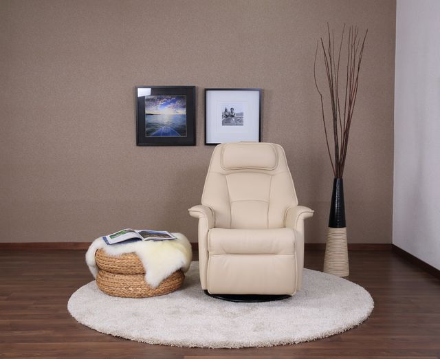 Fjords® Relax Stockholm Latte Large Dual Motion Swivel Recliner-1