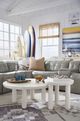 Magnussen Home® Sunset Cove Moonlight Pearl Nesting Cocktail Table-1