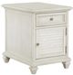Magnussen Home® Newport Alabaster Chairside End Table-0