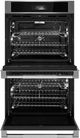 Jennair® RISE™ 30" Stainless Steel Double Electric Wall Oven with MultiMode® True Convection with Smooth Glide Flat-Tine Racks-1