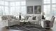 Corinthian Furniture Garland Alabaster Power Reclining Loveseat with Console-1