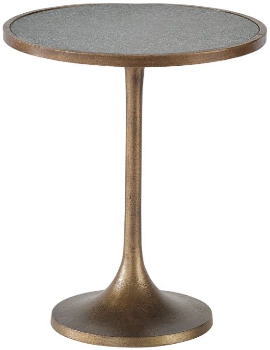 Universal Explore Home™ Nouveau 3-Piece Black/Granite Large Bunching Table Set with Bronze Base-3