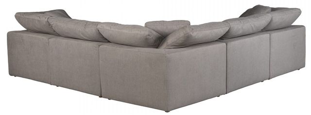 Moe's Home Collection Terra Condo Classic 5-Piece Light Grey L-Shaped Modular Sectional-1