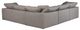 Moe's Home Collection Terra Condo Classic 5-Piece Light Grey L-Shaped Modular Sectional-1