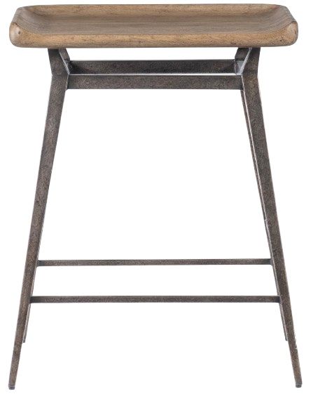 Hooker® Furniture Vineyard Row Black/Sonoma Counter Stool-2