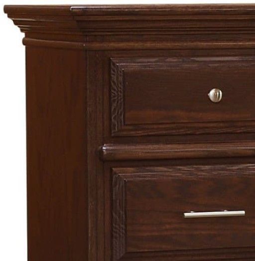 Wolfcraft Furniture McKinley Brown 3-Drawer Nightstand-2