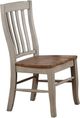 Winners Only® Barnwell Gray/Rustic Brown Rake Dining Side Chair-0