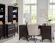 aspenhome® Sutton French Roast 66" Curved Executive Desk-1