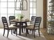 Kincaid Furniture Trails Layton Brown 52" Round Dining Table with Black Base -2