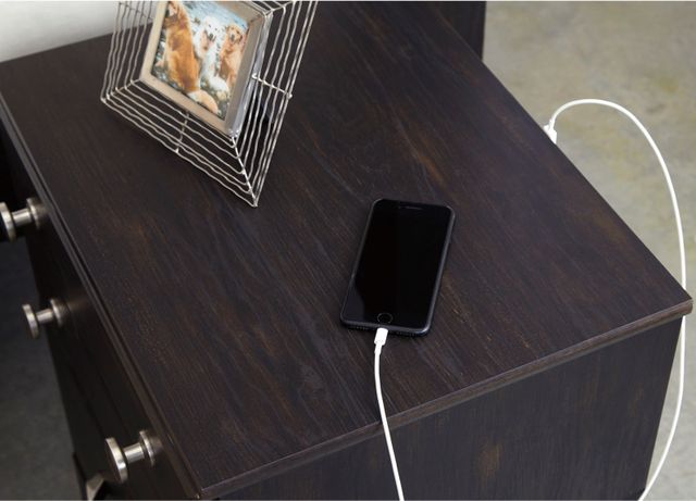 Signature Design by Ashley® Reylow Dark Brown Nightstand-1
