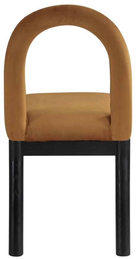 Meridian Furniture Conrad Saddle/Black Upholstered Dining Chair-4