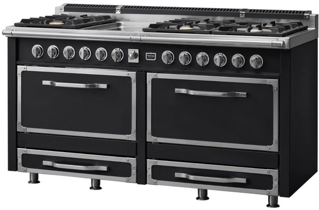 Viking® Tuscany 66” Onyx Pro Style Dual Fuel Range with Griddle-2
