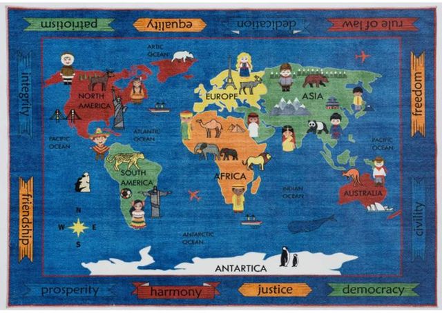 MDA Rugs Kids Rugs 5'x7' Style 5 Area Rug-1