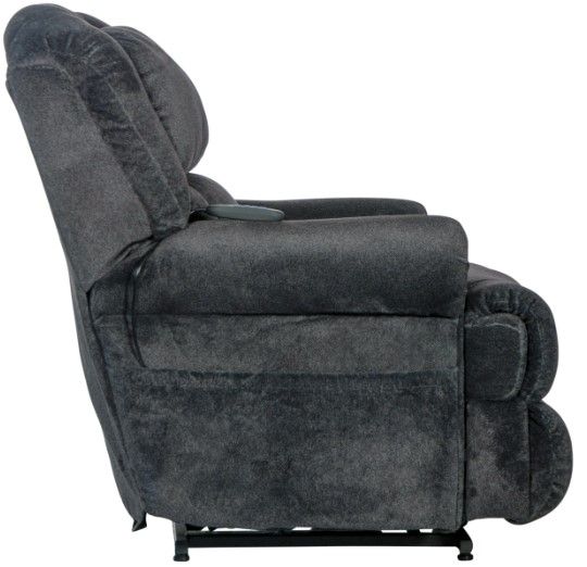 Catnapper® Burns Midnight Dual Motor Power Lift Chair with Full Lay Flat Reclining-2