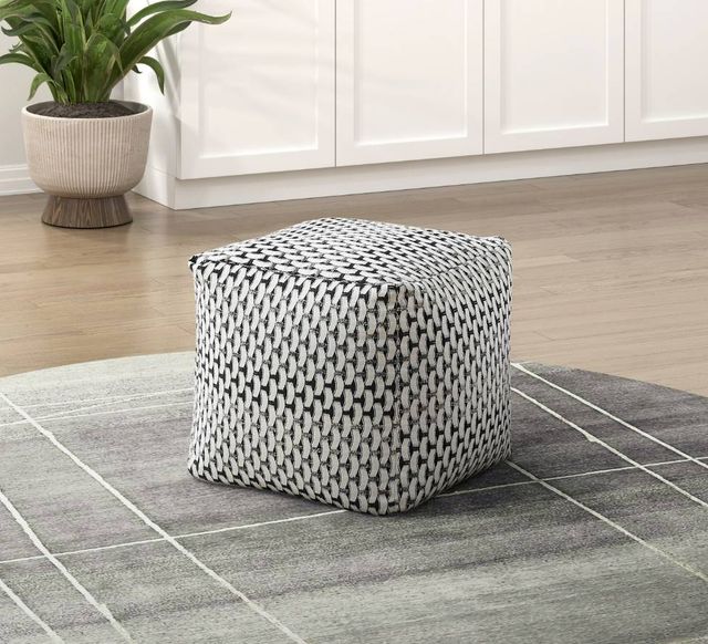 Homelegance® Easley Multi-Colored Square Pouf-1