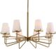 Uttermost® Lassen Warm Brass 8-Light Chandelier-4