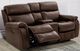 Furniture of America® Antenor Brown Power Reclining Loveseat-3