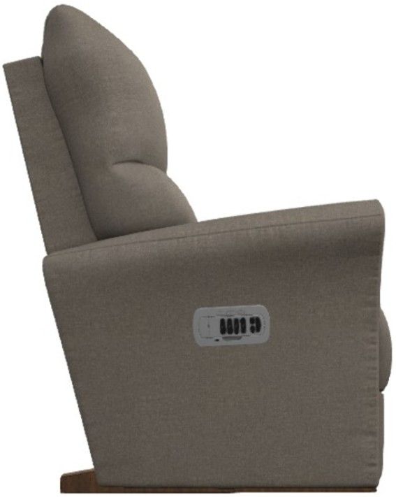 La-Z-Boy® Rowan Mushroom Power Rocking Recliner with Headrest and Lumbar-3