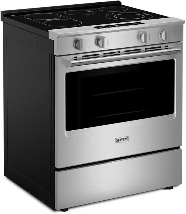 Maytag® 30" FingerPrint Resistant Stainless Steel Glass Top Slide-In Electric Range with Grill Mode-3