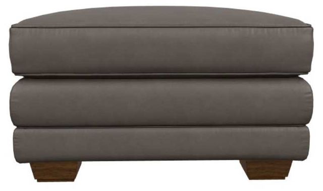 La-Z-Boy® Mackenzie Greystone Leather Ottoman-1