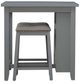 Liberty Furniture Brook Creek 3-Piece Gray Counter Set-4