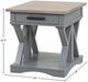 Parker House® Americana Modern Weathered Natural End Table with Dove Base-2