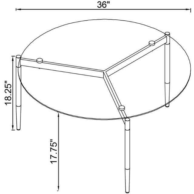 Coaster® Rosalie 2-Piece Tempered Smoke Glass Top Occasional Table with Sandy Black Base Set-3