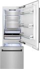 ZLINE Autograph Edition 30" 16.1 Cu. Ft. Satin Stainless Steel Built-In Bottom Freezer Refrigerator-1