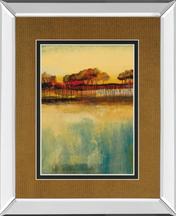 Classy Art October Sky Il by George Mirror Framed Wall Art-0