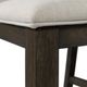 Elements International Grady Walnut Upholstered Dining Side Chair-2